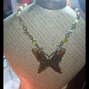 010My Butterfly vintage necklace